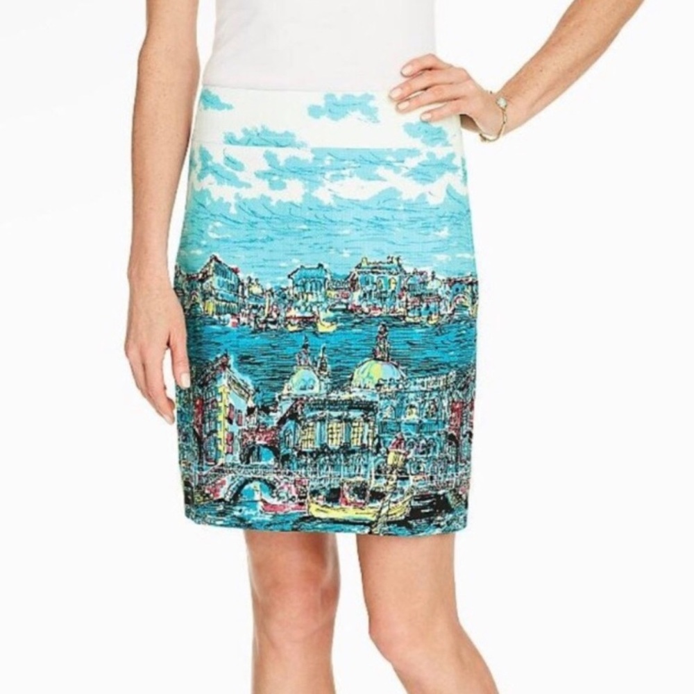 TALBOTS SCENIC VENICE SKIRT